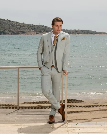 Κοστούμι Ανδρικό Artisti Italiani Με Γιλέκο AI11657.Mint