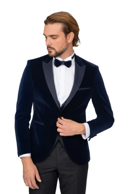 Ανδρικό Κοστούμι Μπλε Kapralos Noble  Στενή Γραμμή N-2020-3