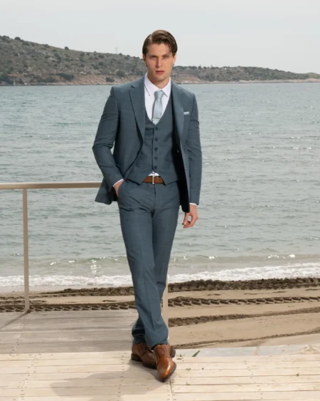 Ανδρικό Κοστούμι Tessuti Με Γιλέκο SS-97