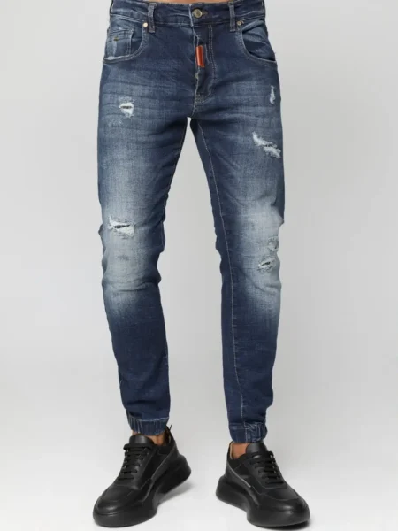 Ανδρικό Παντελόνι Jean London 33-6131 Με Λάστιχο