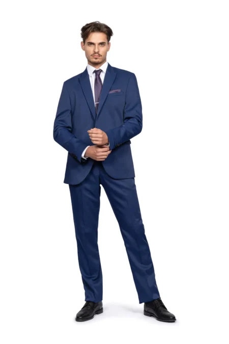Ανδρικό Κουστούμι Slim Fit Senso Diverso Μπλε Ρουά 167