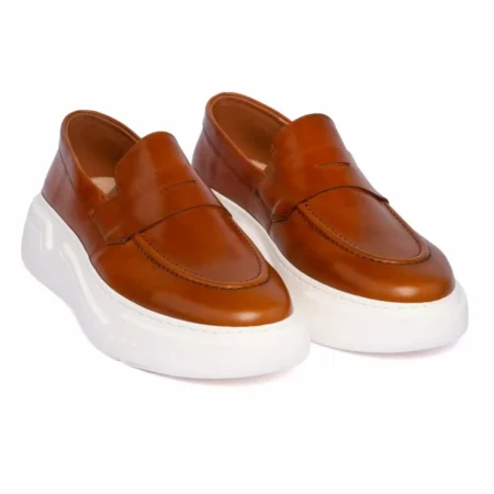 Δερμάτινο Ανδρικό Penny Loafer ART 923 Ταμπά