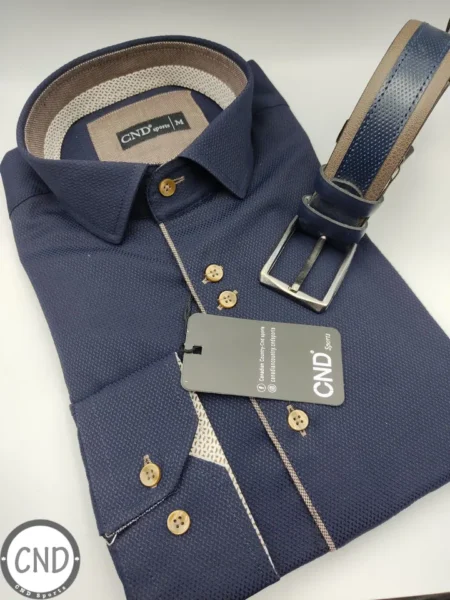 Ανδρικό Βαμβακερό Πουκάμισο Slim Fit CND Sports 270