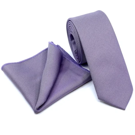 Σετ Ανδρικής Γραβάτας Oxford Με Μαντιλάκι L-047-12