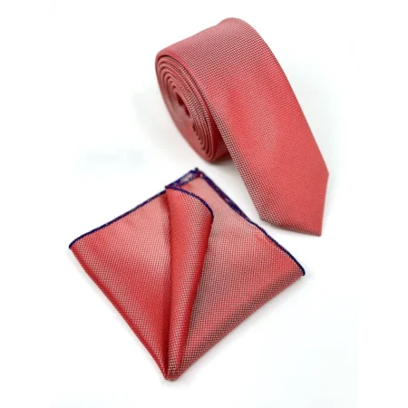 Σετ Ανδρικής Γραβάτας Oxford Με Μαντιλάκι L-047-66