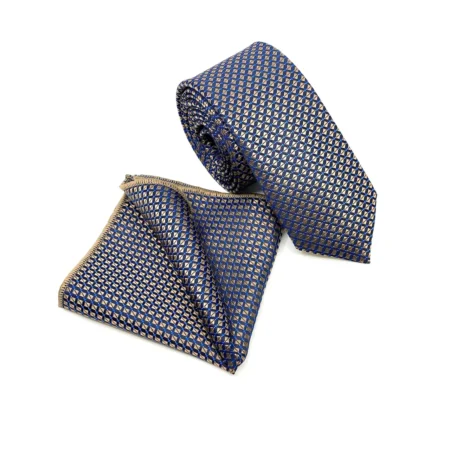 Σετ Ανδρικής Γραβάτας Micro Με Μαντιλάκι L-050-167