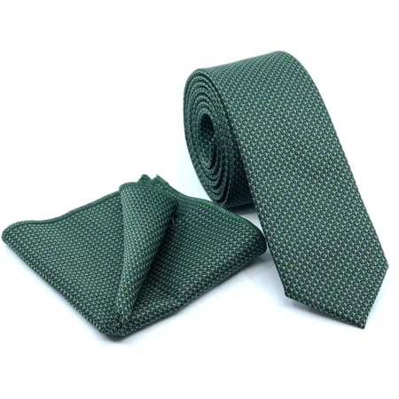 Σετ Ανδρικής Γραβάτας Micro Με Μαντιλάκι L-050-217