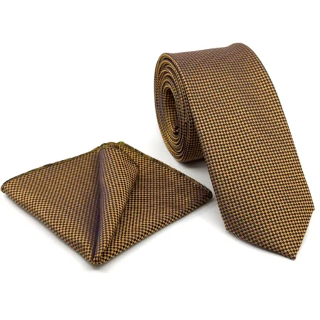 Σετ Ανδρικής Γραβάτας Micro Με Μαντιλάκι L-050-257