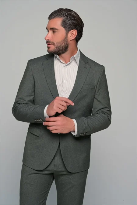 Ανδρικό Slim Fit Κοστούμι Verde Ben Tailor